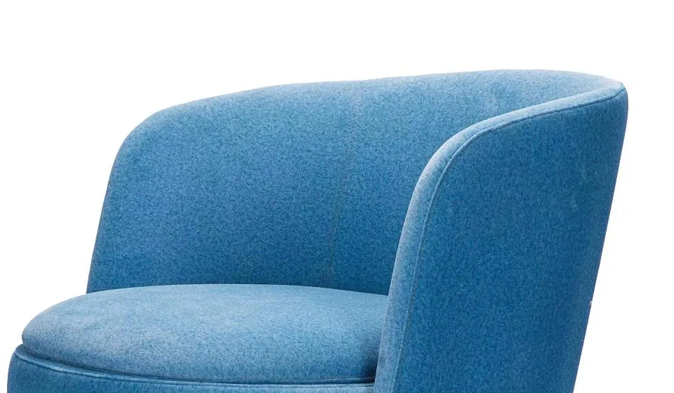 Padded lounge seat on top