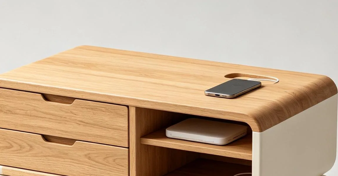 Drawers and display nook on top