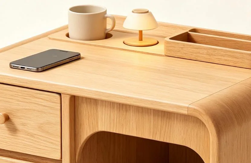 Drawer fronts and display shelf