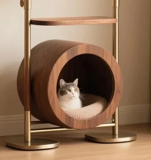 Round enclosed pod at the base